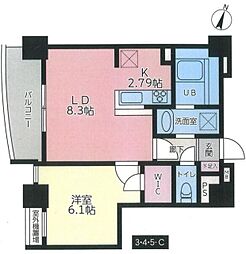 ケインズ湘南2 1LDKの間取図画像