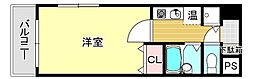 パインストン今泉 1Kの間取図画像