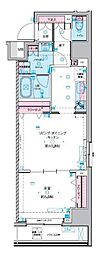 ジェノヴィア東神田グリーンヴェール 1LDKの間取図画像