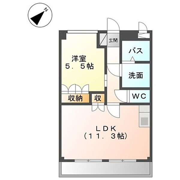 和歌山県和歌山市福島(賃貸アパート1LDK・1階・41.00㎡)の写真 その2
