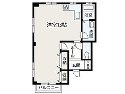 アイビス ワンルームの間取図画像