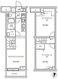REGOLITH IKEGAMI 2LDKの間取図画像