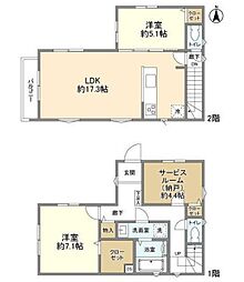 Kolet片倉10 1階2SLDKの間取り
