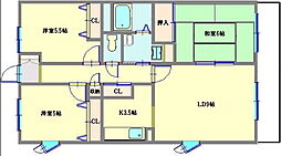 グランドソレーユ 3LDKの間取図画像