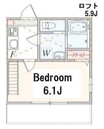アザーレ・パッシオ新百合ヶ丘B 3階1Kの間取り