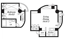 グリーンテラス元代々木 1階1LDKの間取り