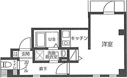 東武伊勢崎線 浅草駅 徒歩16分の賃貸マンション 5階1Kの間取り