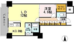 品川シーサイドビュータワー1 29階1LDKの間取り