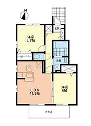 間取図画像 2LDK