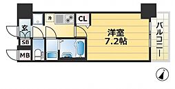 神戸市西神・山手線 大倉山駅 徒歩5分の賃貸マンション 3階1Kの間取り