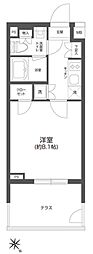 GRANPASEO四谷若葉 1Kの間取図画像