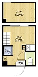 ハーモニーテラス上鷺宮 ワンルームの間取図画像
