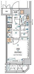 Risingplace綾瀬三番館 1Kの間取図画像