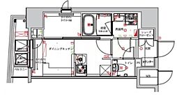 フェルクルールプレスト池袋ウエスト 1DKの間取図画像