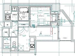 リビオメゾン南砂町 1LDKの間取図画像