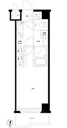 JR横須賀線 武蔵小杉駅 徒歩13分の賃貸マンション 5階1Kの間取り
