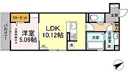 JR中央線 三鷹駅 徒歩14分の賃貸アパート 3階1LDKの間取り