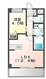 ラヴィーユ蔵 1LDKの間取図画像