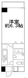 ヒューリックレジデンス参宮橋 1Kの間取図画像