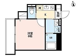 rn Terrace 三郷 1Kの間取図画像
