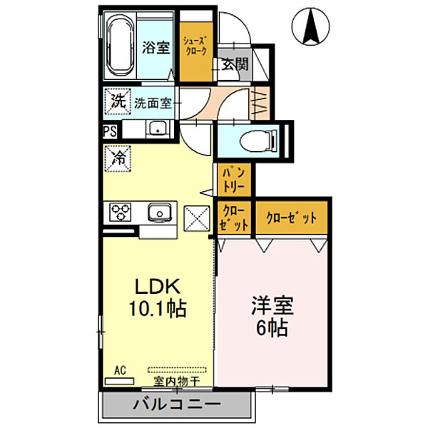 ＯＷＬ　Ｈｏｕｓe III 105｜新潟県南魚沼市浦佐(賃貸アパート1LDK・1階・42.82㎡)の写真 その2