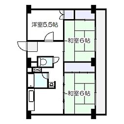 ビレッジハウス草部7号棟 2階/-