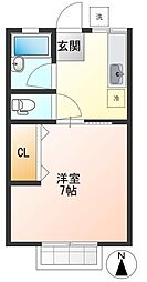 間取図画像 1K