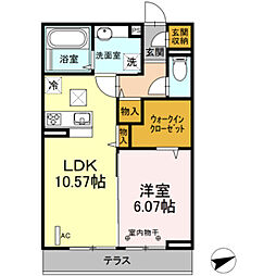 間取図画像 1LDK