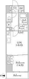 ルミーク錦糸町 1LDKの間取図画像