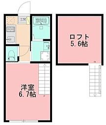 サニーヴェール 1Kの間取図画像