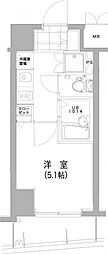 ヴェローナ大井南ルッソグランデ 1Kの間取図画像