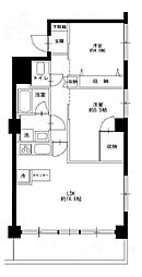 第一恵比寿マンション 4階2LDKの間取り