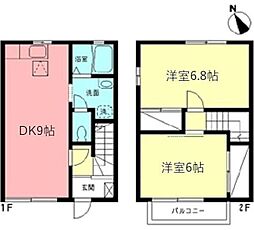 ハイムキロロ 2DKの間取図画像