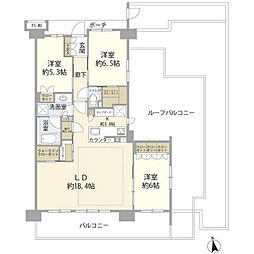 ブリリアシティ石神井台 3LDKの間取図画像