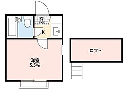 コーポ巣鴨 Ｂ棟 1階1Kの間取り