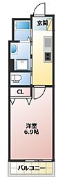 船橋市前原西8丁目アパート 1Kの間取図画像