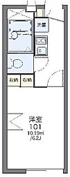 レオパレス湘南山手館A冨喜太 1Kの間取図画像