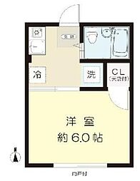 森のハイム 1階1Kの間取り