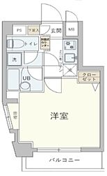 ティアラ大崎 1Kの間取図画像