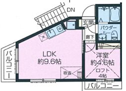 エストレジデンスひばりが丘 1LDKの間取図画像