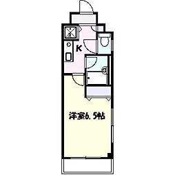 メゾンドブラン 1Kの間取図画像