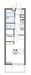 レオパレスフィールド3 1Kの間取図画像