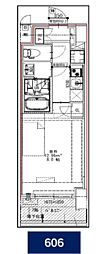 S-RESIDENCE錦糸町パークサイド 1Kの間取図画像
