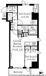 ルフォンプログレ文京湯島 2LDKの間取図画像