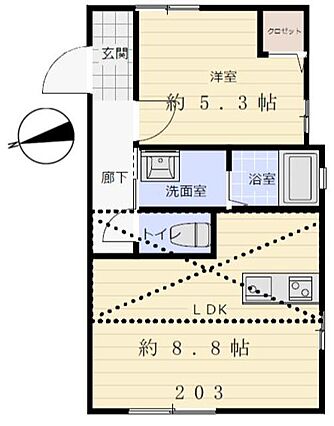 リブ平_間取り_0