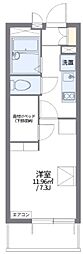 レオパレスミルガール 1Kの間取図画像