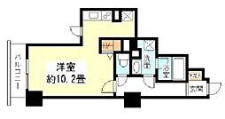 TKフラッツ渋谷 8階ワンルームの間取り