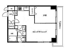 秀和新川レジデンス 1LDKの間取図画像