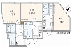 JR横浜線 淵野辺駅 徒歩4分の賃貸アパート 2階1Kの間取り