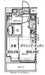 スパシエ幡ヶ谷 7階1DKの間取り
